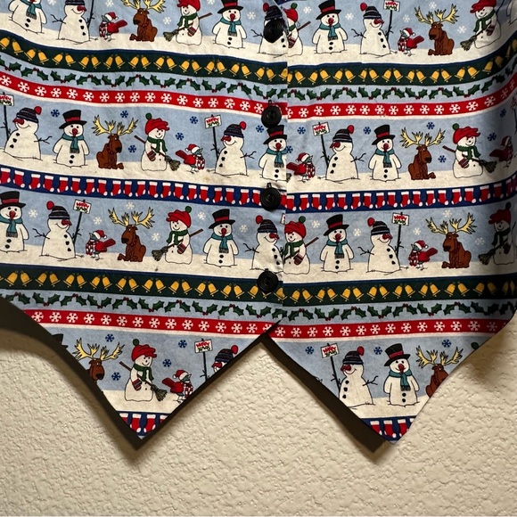 Nutcracker Brand Snowman & Snowflake Vest Women's Size Large - Picture 6 of 6